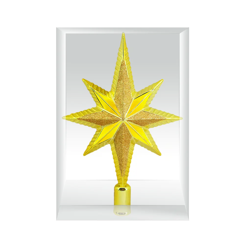 84751274 Верхушка на елку Звезда Семиконечная h20 см золотой STLM-1442562 Santreyd  - Вид №1