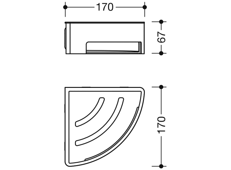 900.03.002XA корзина для душа HEWI System 900 - Вид №2