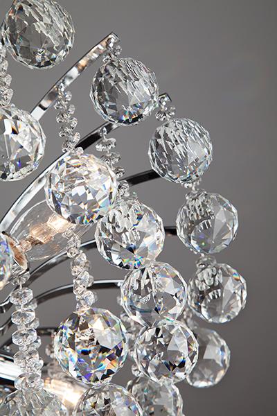 Потолочная люстра Eurosvet Ostiniya 3299/6 хром/прозрачный хрусталь Strotskis EUROSVET ДИЗАЙНЕРСКИЕ, OSTINIYA 183985 Хром  - Вид №3