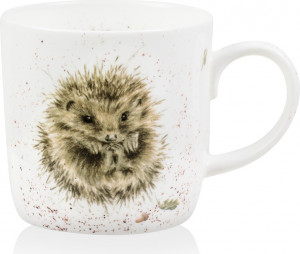 10566409 Royal Worcester Кружка Royal Worcester "Забавная фауна", "Пробуждение ёжика" 310мл Фарфор костяной