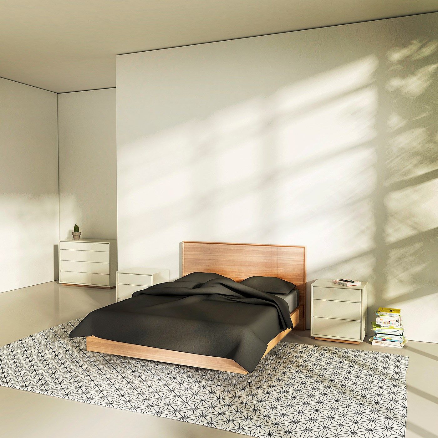 Деревянная двуспальная кровать WUDA ARCH-00059132 - Вид №2