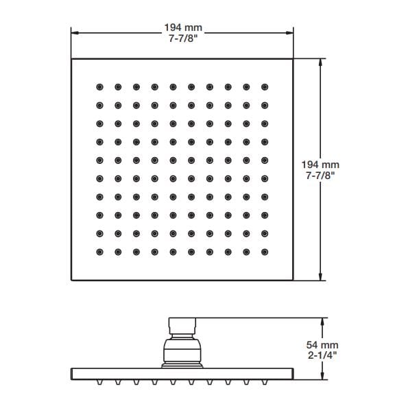 Встраиваемый термостатический набор для ванны с ручным душем BARIL Rec B05 ARCH-00054939 - Вид №6