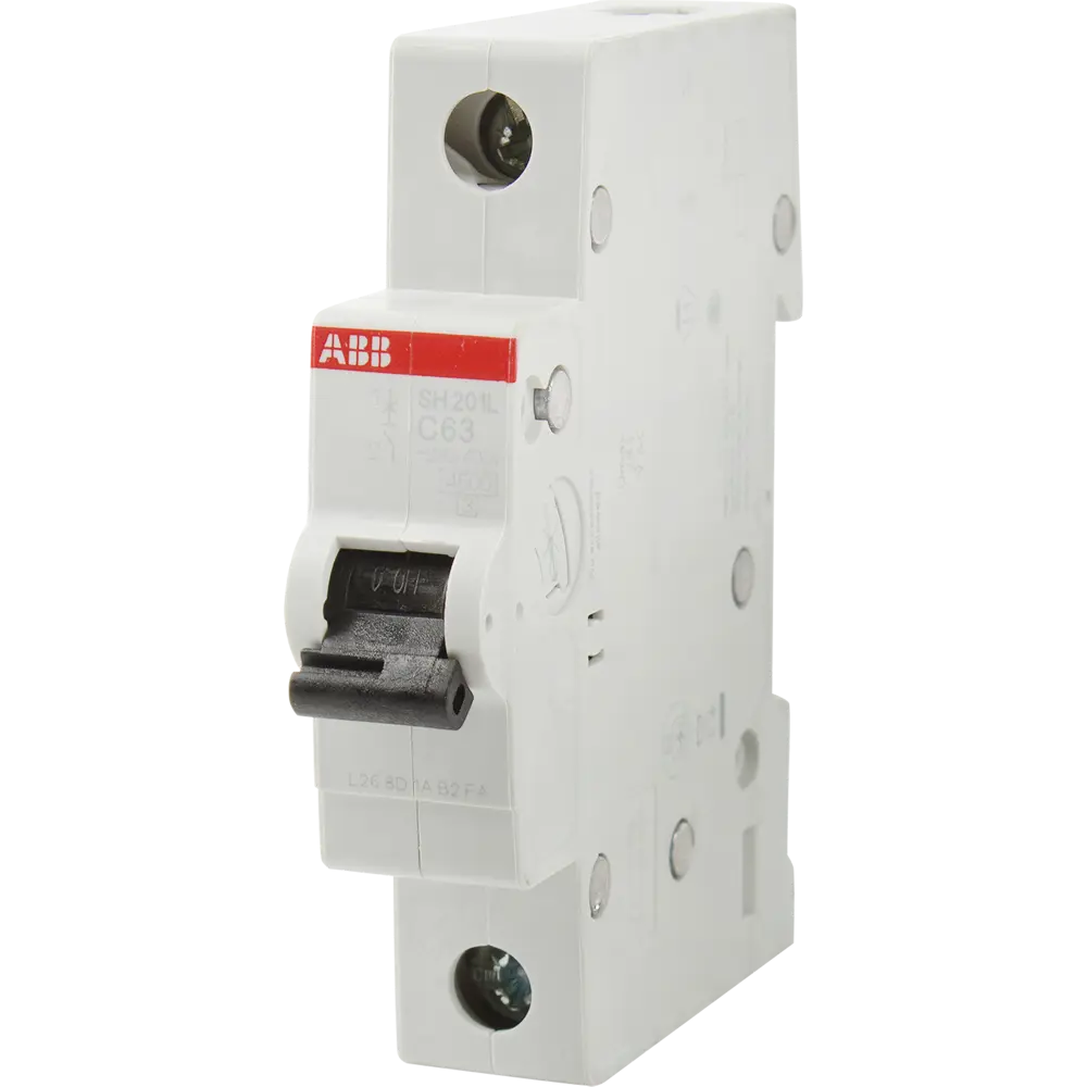 Автоматический выключатель ABB SH201L 1P C63 А 4.5 кА 2CDS241001R0634 12486423 STLM-2049235 