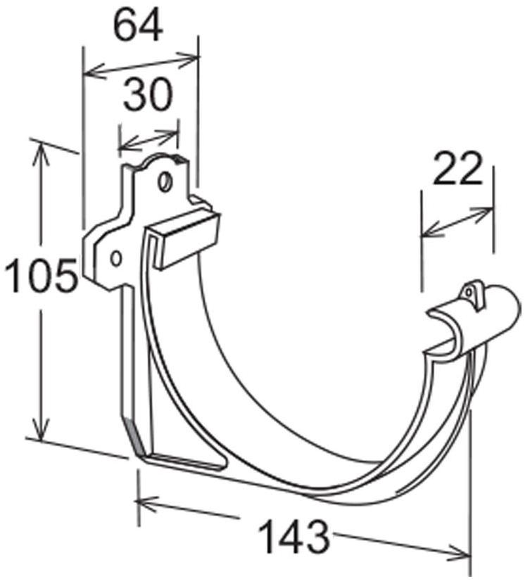 First Corporation Аист ПВХ для желоба First plast Cip125n - Вид №1