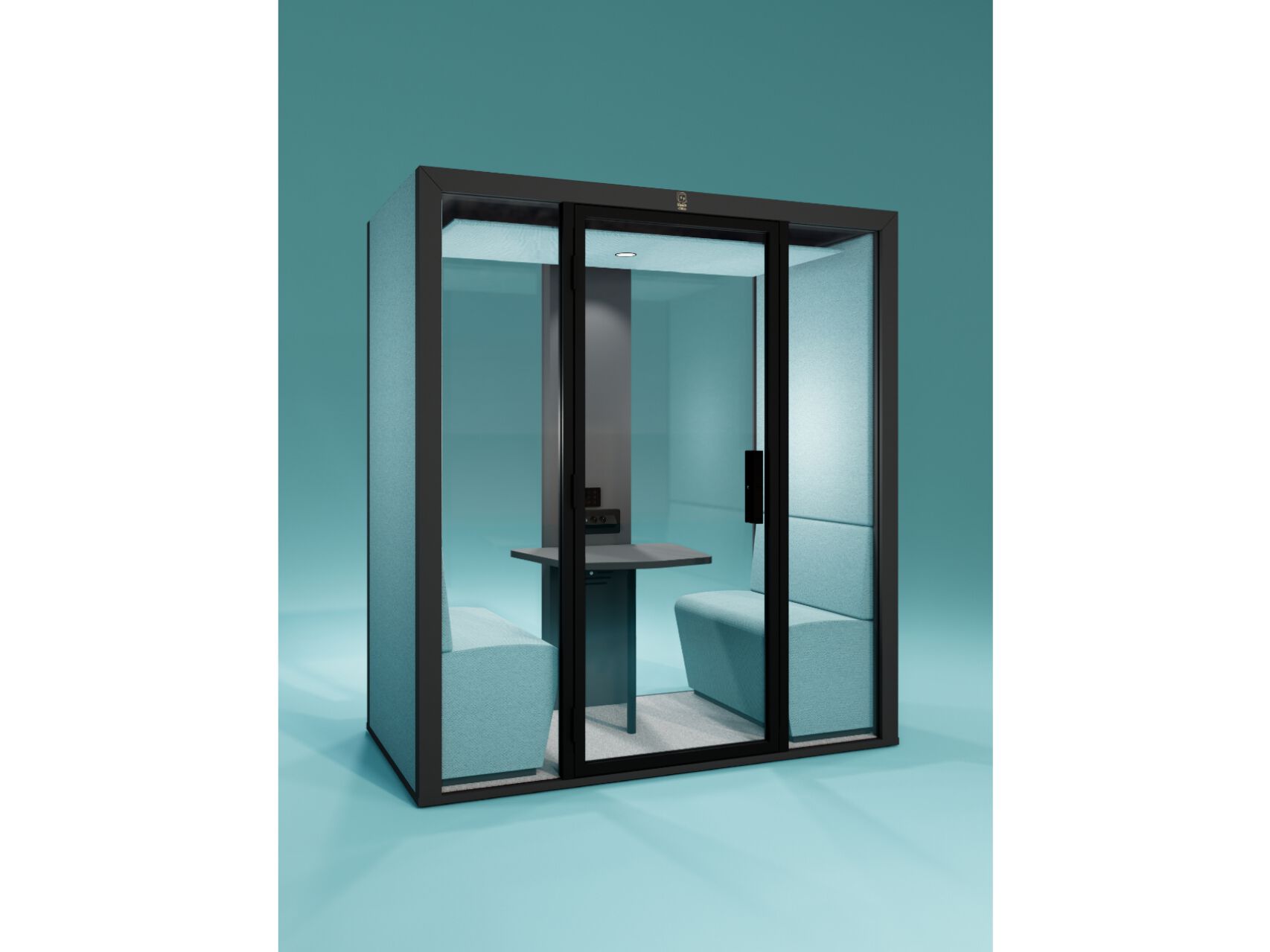 Многосторонняя акустическая офисная кабина со встроенным освещением Blabla-Cube бюро ARCH-00099466