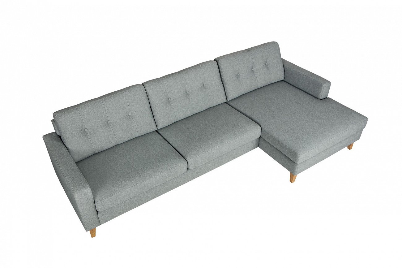 Диван Giorgio угловой серо-голубой SITS ДИЗАЙНЕРСКИЕ, GIORGIO 192006 Серый  - Вид №4