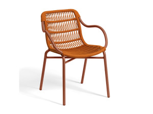 Открытый веревочный стул с подлокотниками