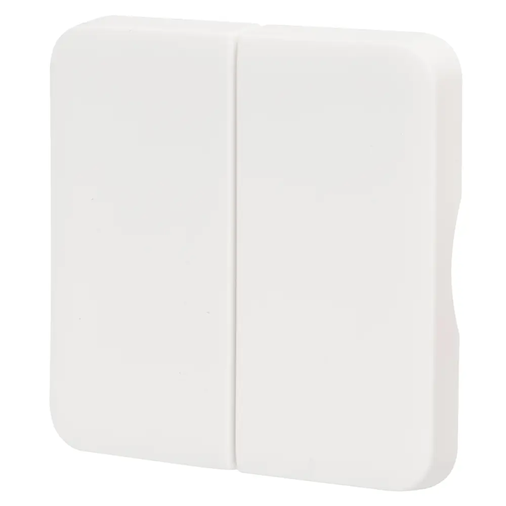 Накладка для выключателя/переключателя Lexman Cosy 2 клавиши, цвет белый STLM-2135210 - Вид №1