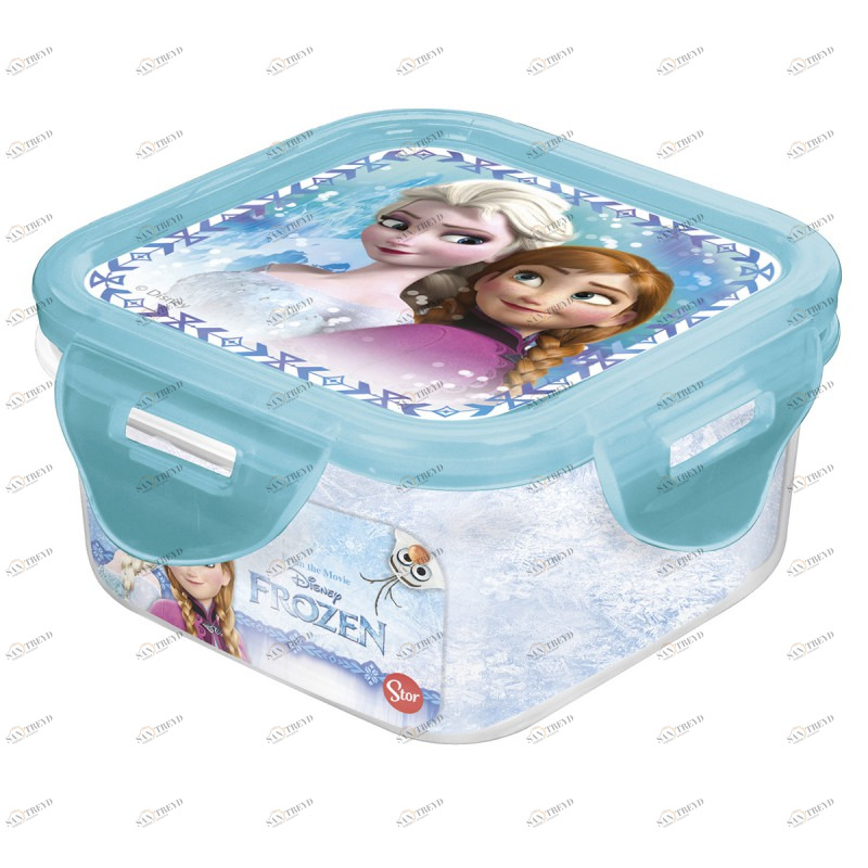 Контейнер пластиковый квадратный "Холодное сердце. Цветы", 290 мл STOR ХОЛОДНОЕ СЕРДЦЕ 335644 Голубой Santreyd 