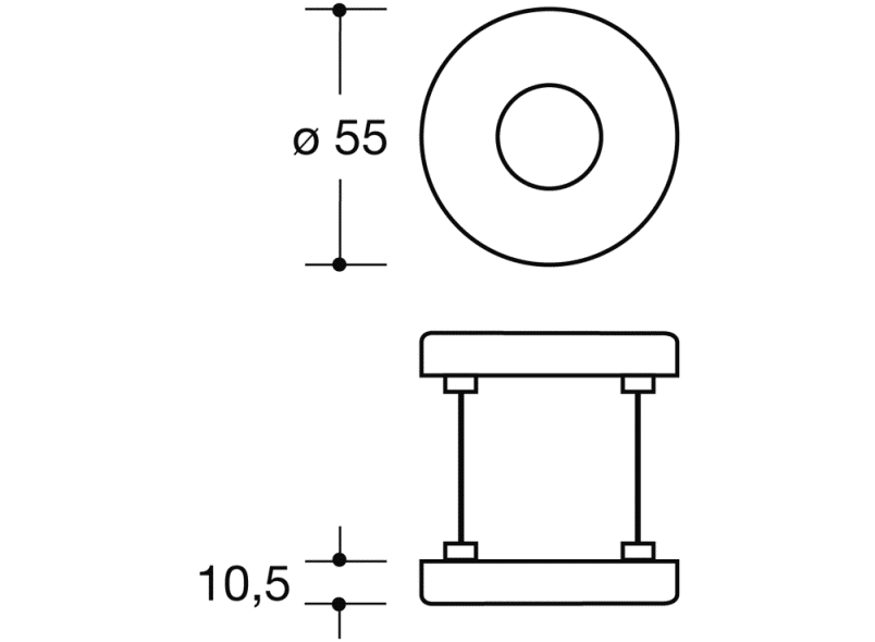 305.21PBR ручка-розетка (r-технология) HEWI System 162 | Polyamid  - Вид №3