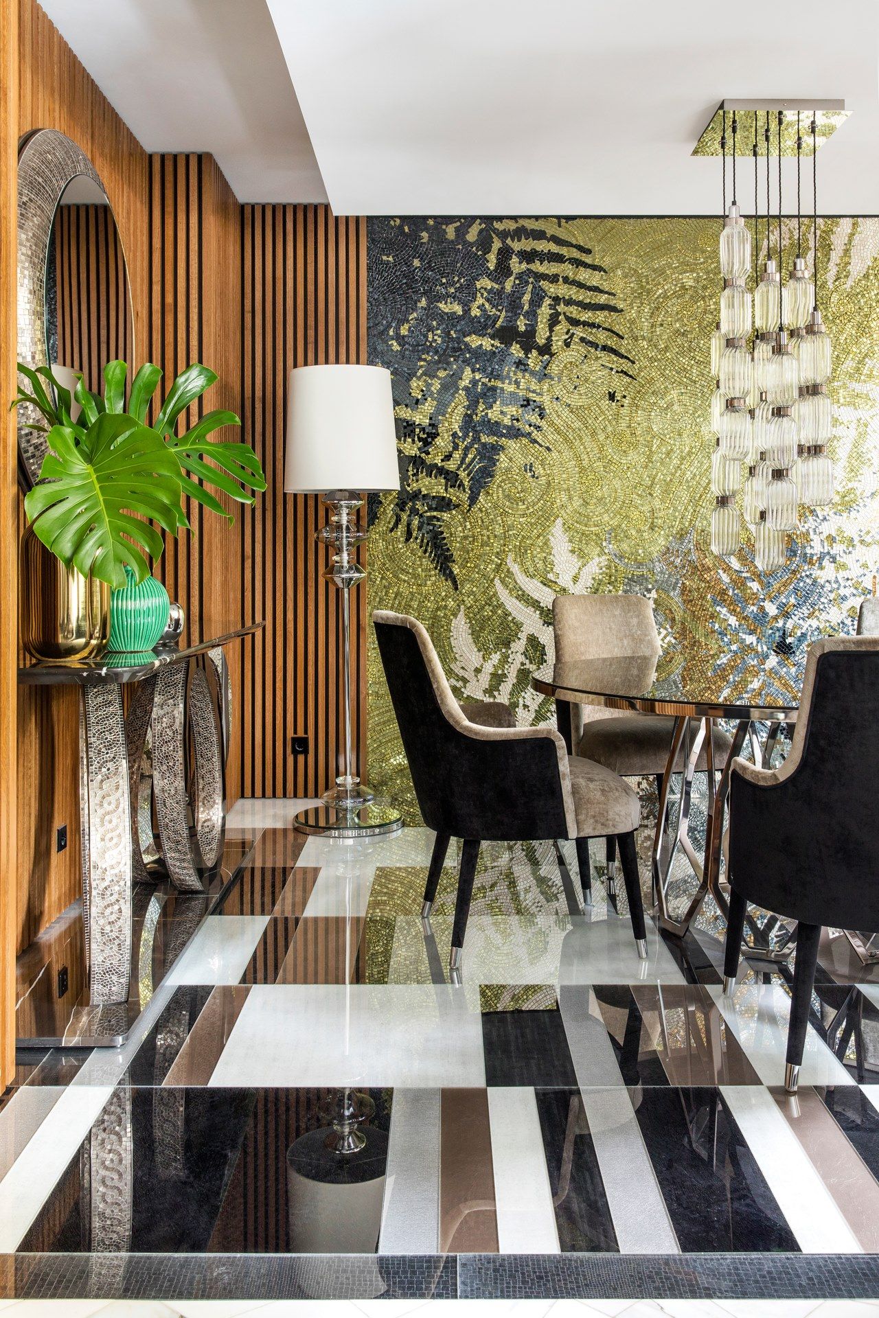 Круглый зеркальный стеклянный стол Sicis Борджиа ARCH-00056075 - Вид №1