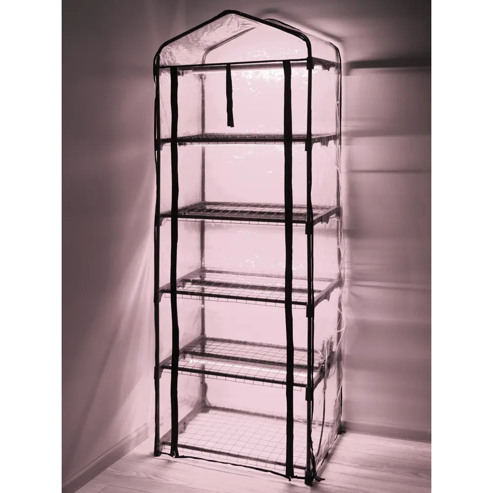 Теплица со светом Fito-House-5 CO 5 ярусов 49x69x193 см Santreyd STLM-2049293 - Вид №5