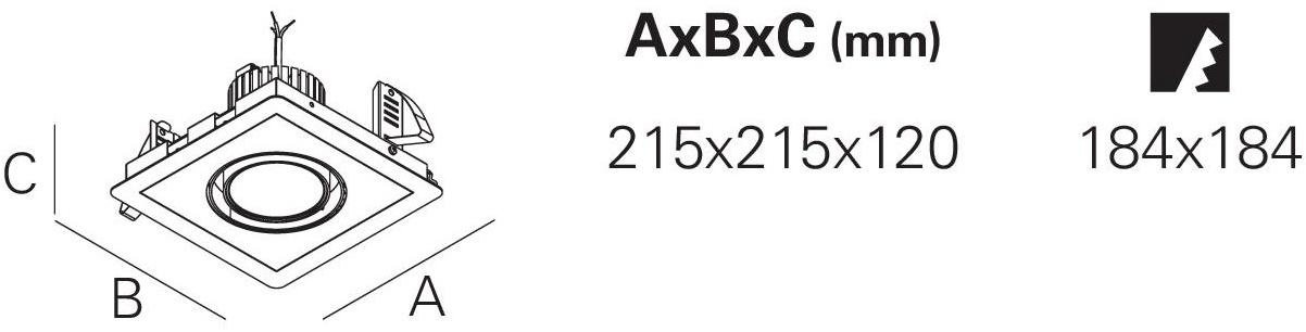 INDELAGUE | ROXO Lighting Встраиваемый светодиодный точечный светильник Axis sun-id-1501293 - Вид №2