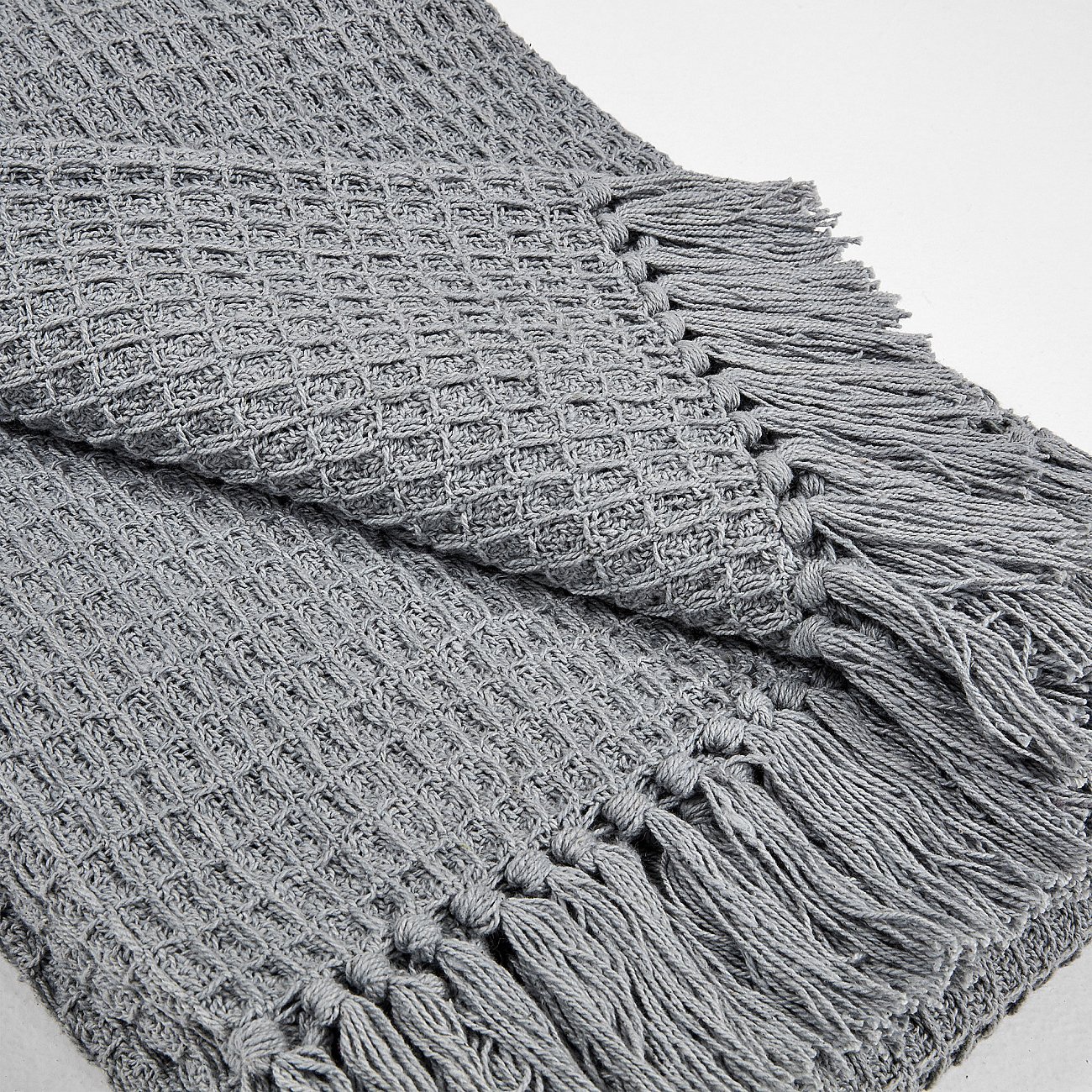 Плед Shallow 130x170 серый от La Forma LA FORMA SHALLOW, ОДНОТОННЫЕ 298812 Серый  - Вид №1