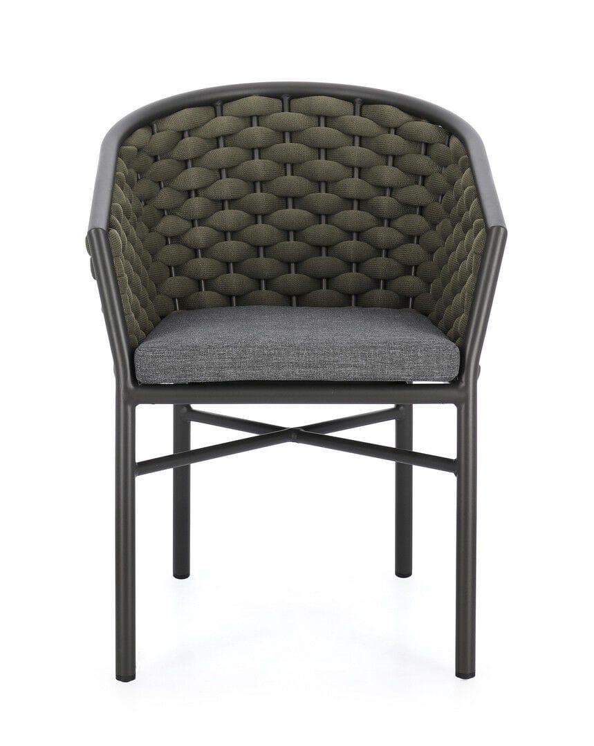 Веревочный штабелируемый садовый стул с подлокотниками BIZZOTTO MARGALIDA ARCH-00005680 - Вид №1