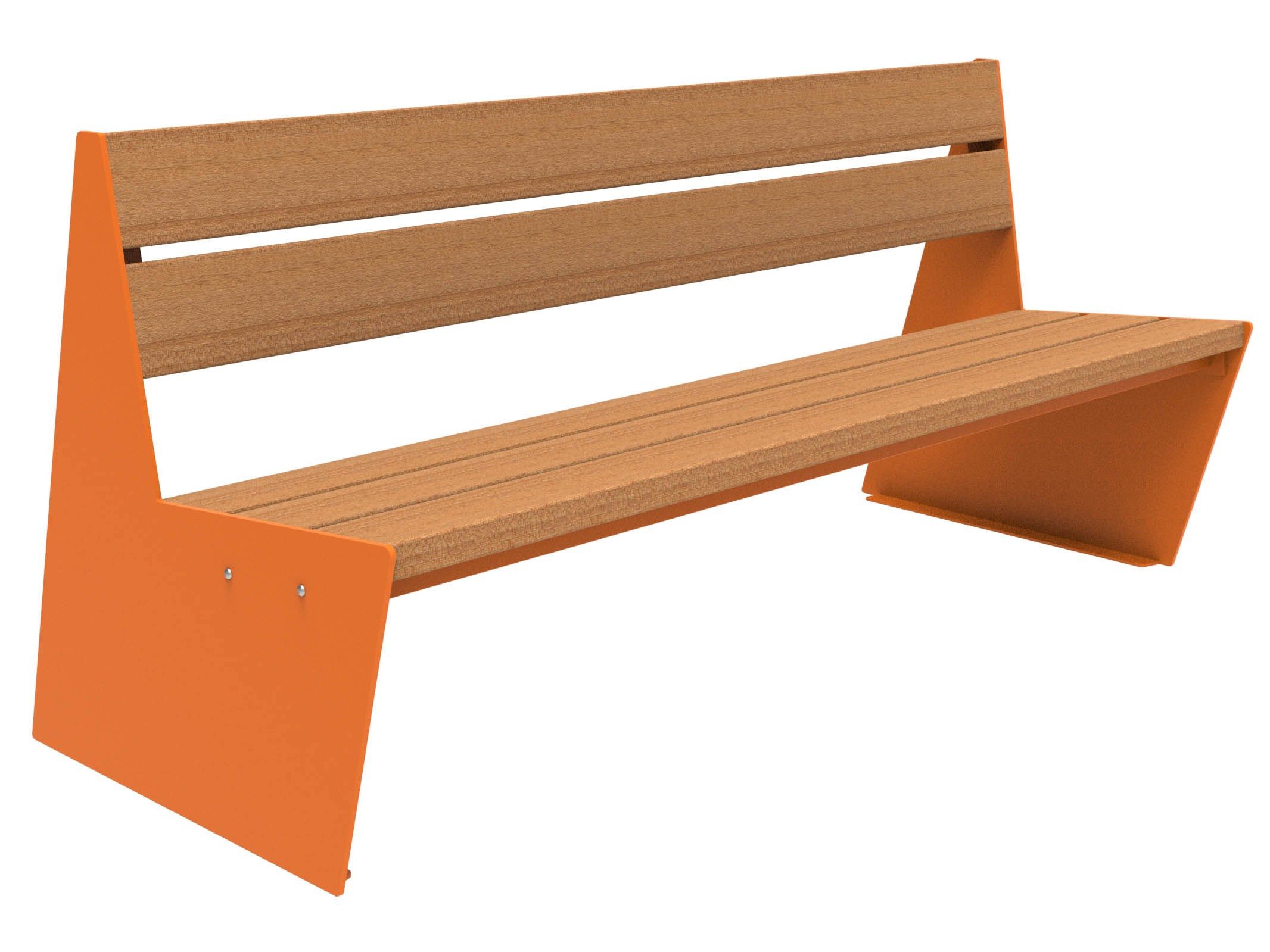 Скамья из окуме со спинкой Lazzari Sharp ARCH-00087617 - Вид №26