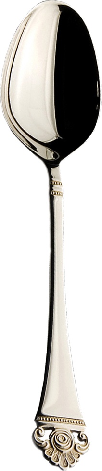 10632072 Robbe&Berking Набор ложек для мокко Robbe&Berking "Розенмустер" 10,3см (серебро 925+позолота), 6шт Серебро 925 