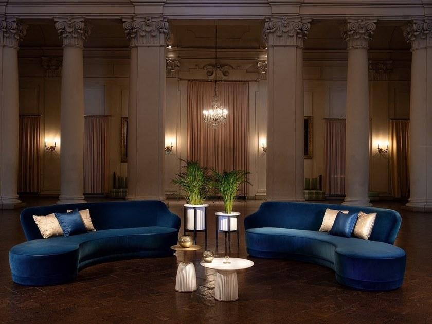 Paolo Castelli Круглый горшок для цветов из натурального камня и металла sun-id-1453088 - Вид №4