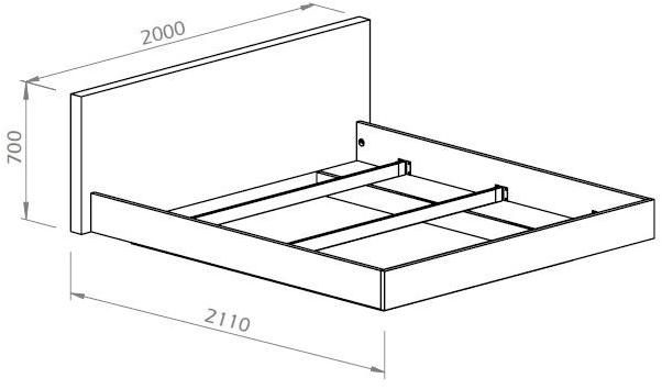 TemaHome Подвесная двуспальная кровать из орехового дерева Float sun-id-1451831 - Вид №13