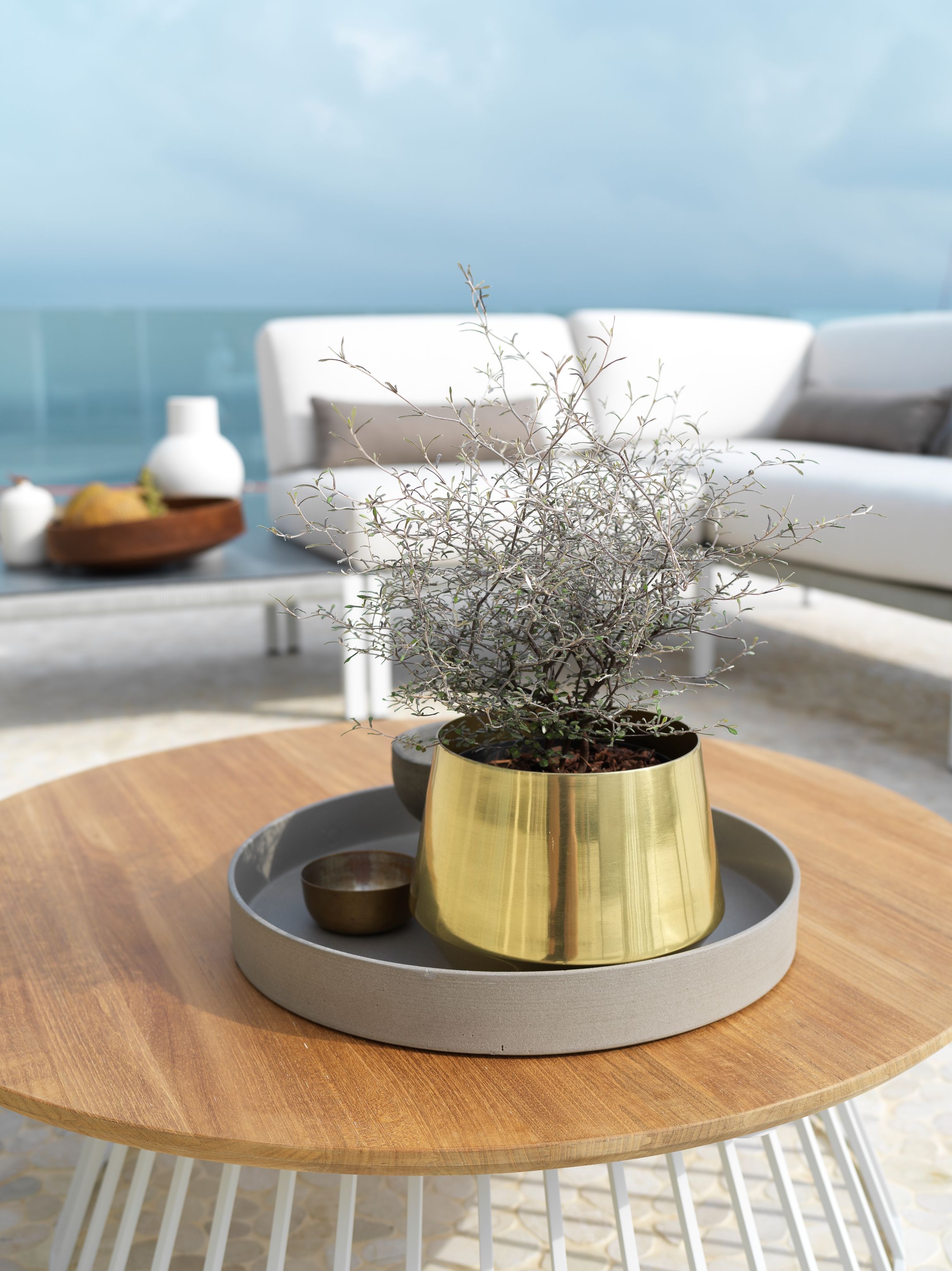 Круглый стол из тикового дерева solpuri сетка ARCH-00151740 - Вид №10