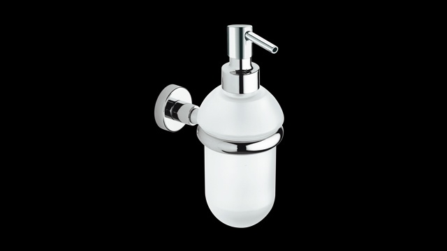 TE127 Дозатор для жидкого мыла, настенный, из матового стекла 0,275 л bagno&associati TECNO Bagno & Associati