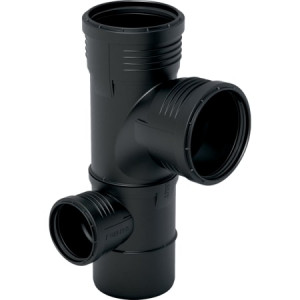 390.561.14.1 Крестовина двухплоскостная комбинированная Geberit Silent-PP 87,5°, левая Geberit