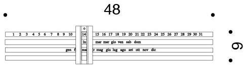 Danese Milano Вечный настенный календарь из дерева sun-id-1456787 - Вид №5