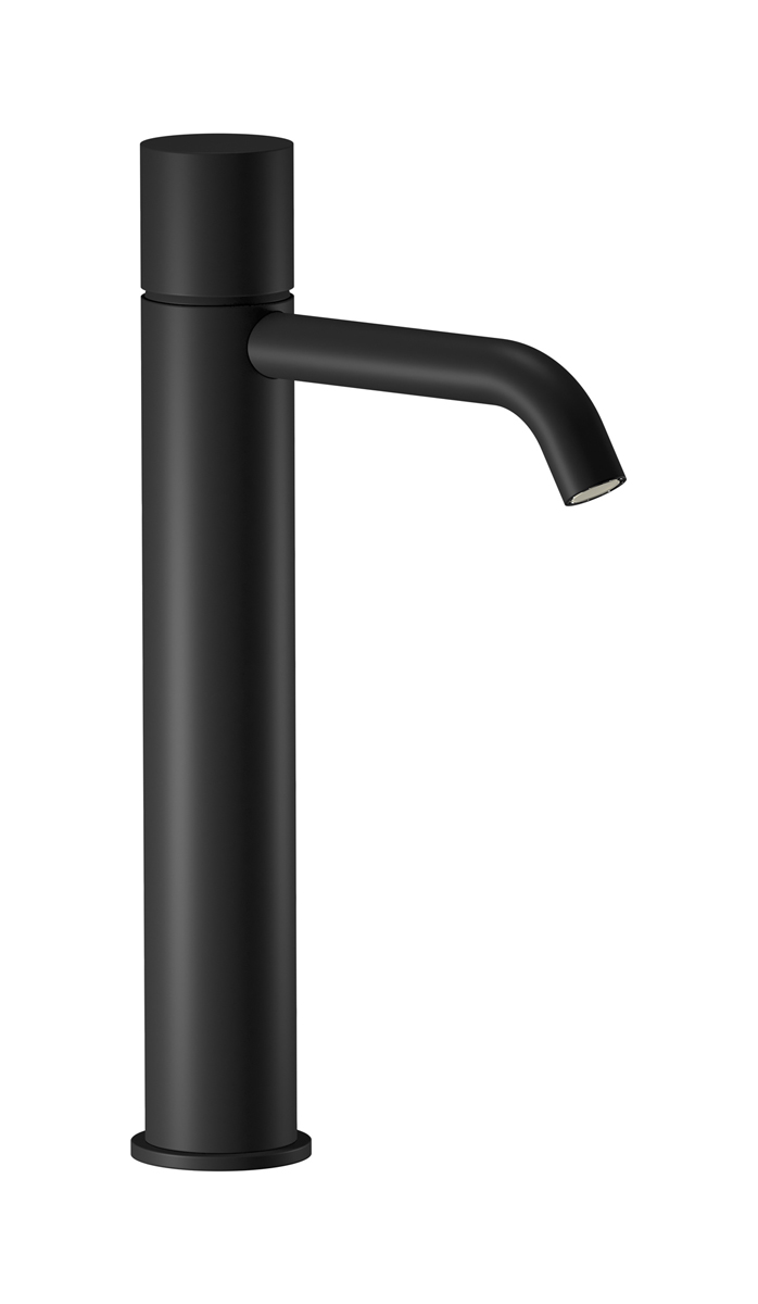 Высокий смеситель для раковины на 1 отверстие в комплекте с донным клапаном WE ARE IB rr202np Matt Black Brera