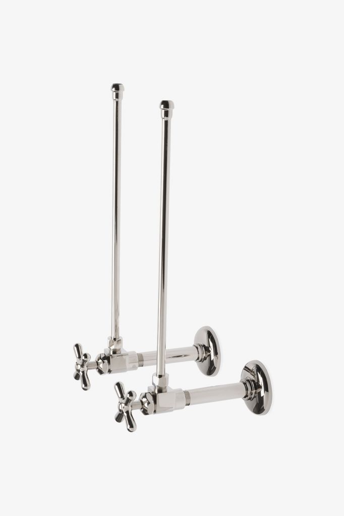 UNMS38 Комплекты подачи универсального углового смесителя 1/2 дюйма IPS x 3/8 дюйма OD Компрессия Waterworks Universal