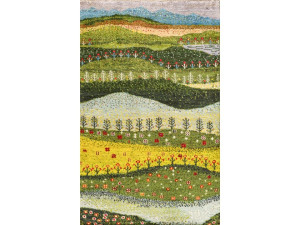 Прямоугольный шерстяной ковер