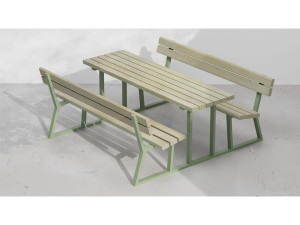 Стол для пикника из стали и дерева