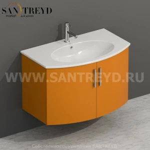 MDMA80Y151 Тумба с двумя створками 78 см оранжевая Globo 4ALL Италия