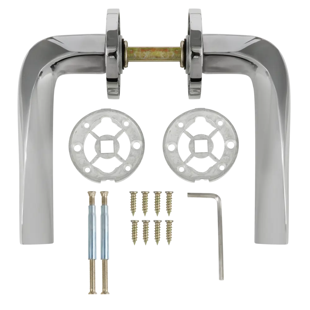 Дверные ручки EDSON EDS-102H-R2 хром для межкомнатных дверей 85168438 STLM-0059323 - Вид №1