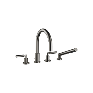 ТАРА Душевой набор для ванны, монтаж на край ванны или на край плитки - Темный хром 27512882-19