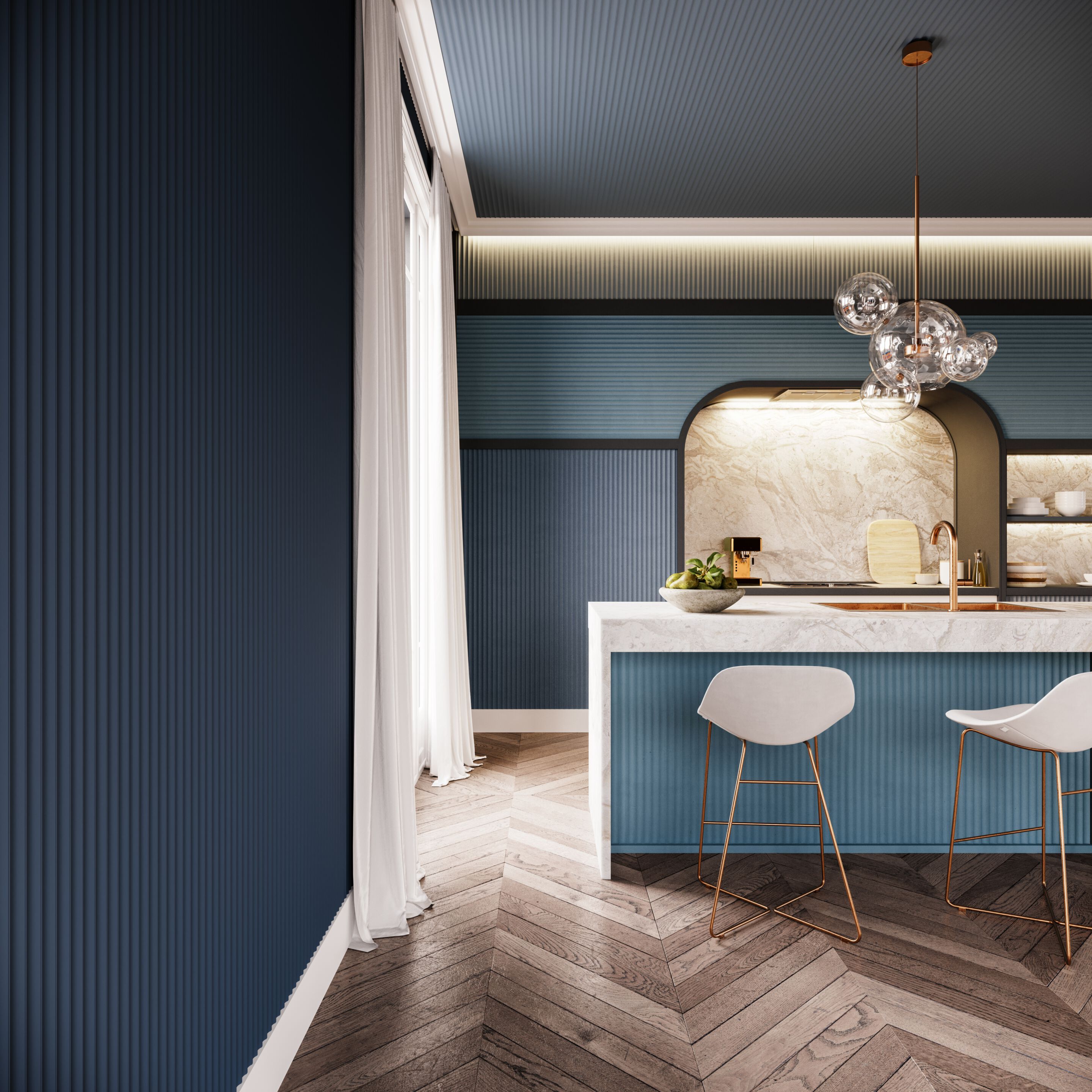 Модульное трехмерное покрытие Orac W109 VALLEY ARCH-00147212 - Вид №6