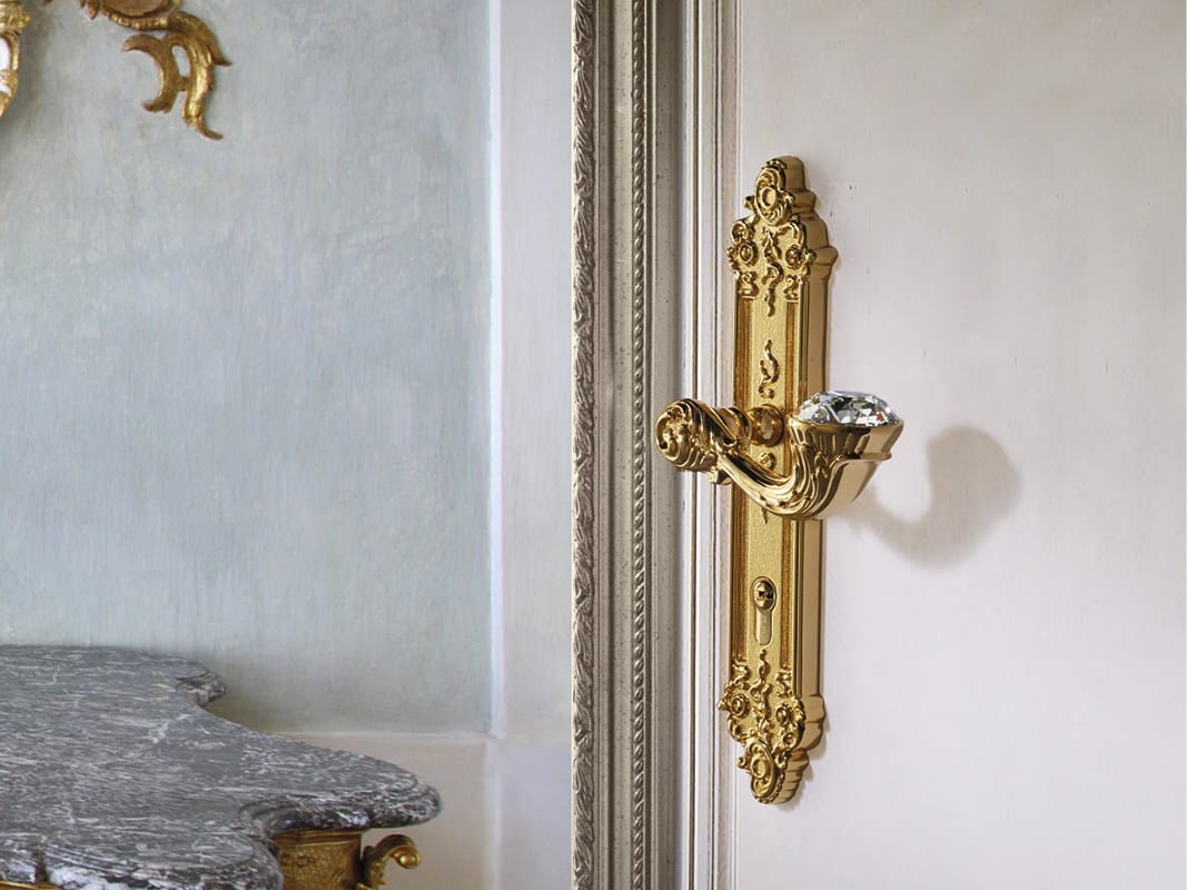 Латунная ручка в стиле Людовика XIV с кристаллами Swarovski® с насадкой LINEA CALI' Brilliant Diamond ARCH-00079196 - Вид №1