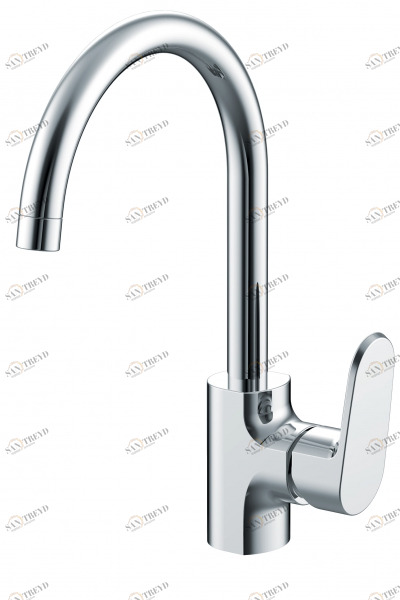 Смеситель для кухни с высоким поворотным изливом PURE F7105161C bravat