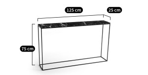 Прямоугольная мраморная консоль