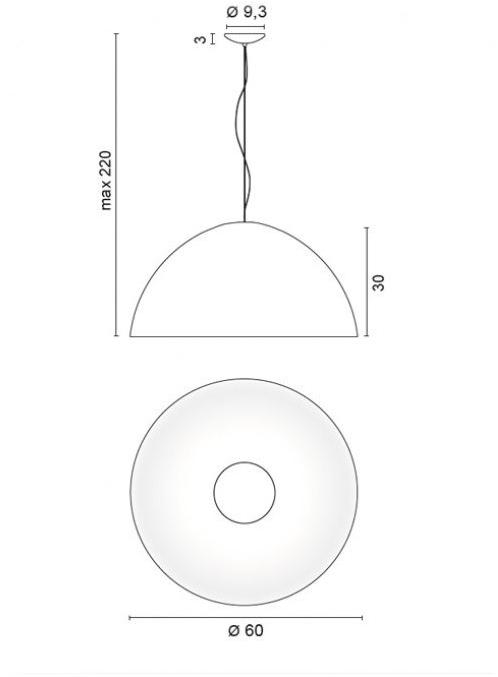 EGOLUCE Светодиодный подвесной светильник из алюминия Giove 1599 - Вид №5