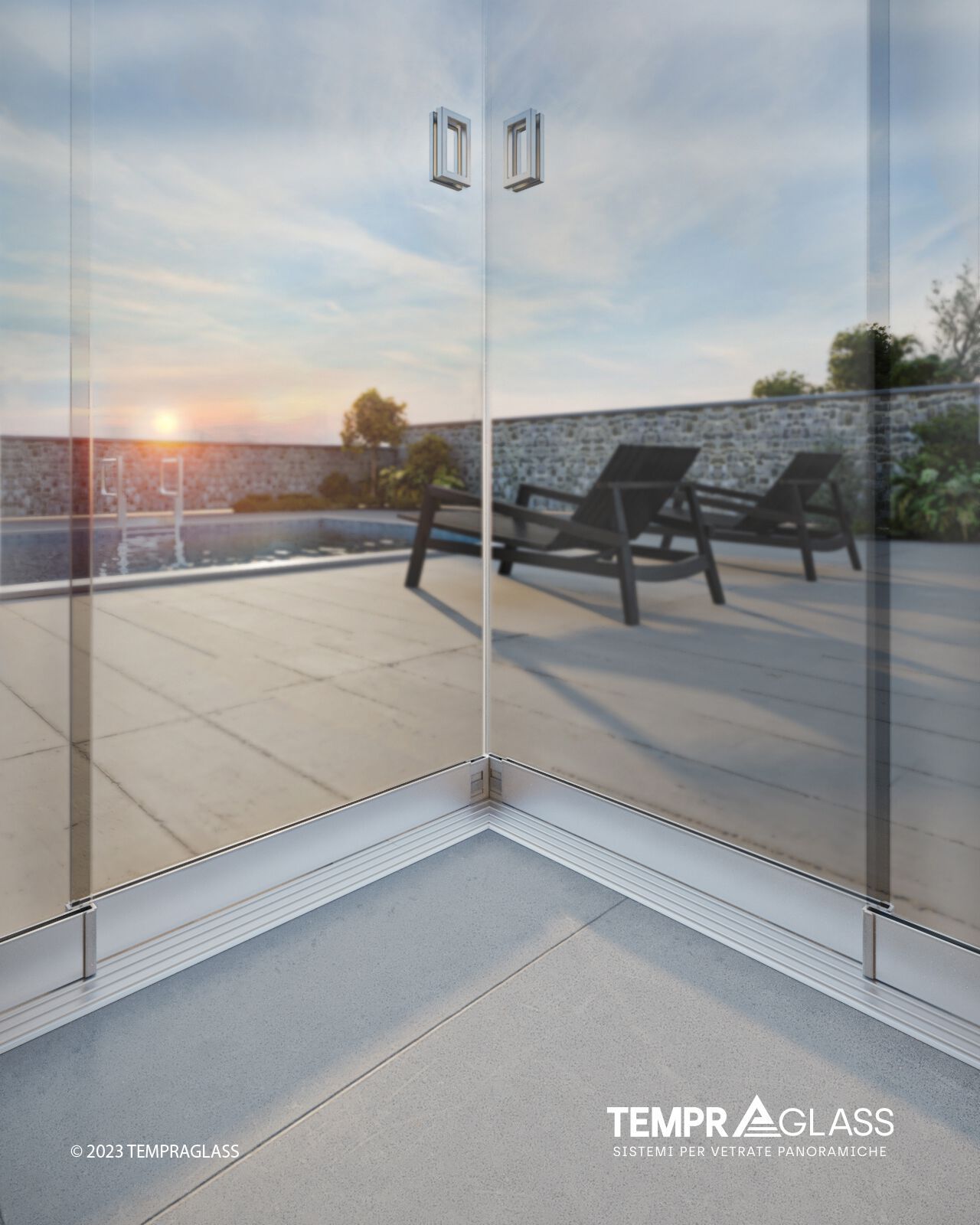 Панорамное раздвижное окно TEMPRAGLASS ALPHA PLUS ARCH-00093894 - Вид №2