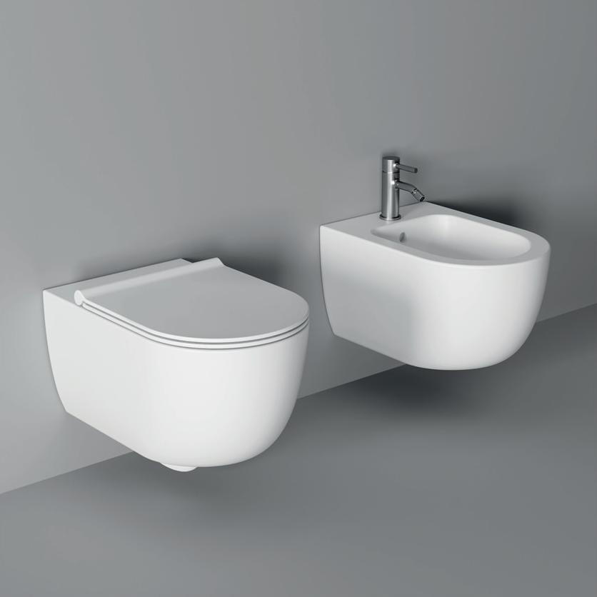 32220101,32240101 Подвесной унитаз настенный Белый Alice Ceramica UNICA Италия - Вид №1