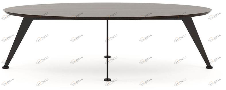 Laskasas Овальный деревянный журнальный столик sun-id-1431082