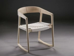 Artisan Кресло-качалка из массива дерева с подлокотниками Tesa Cctl5xxyy