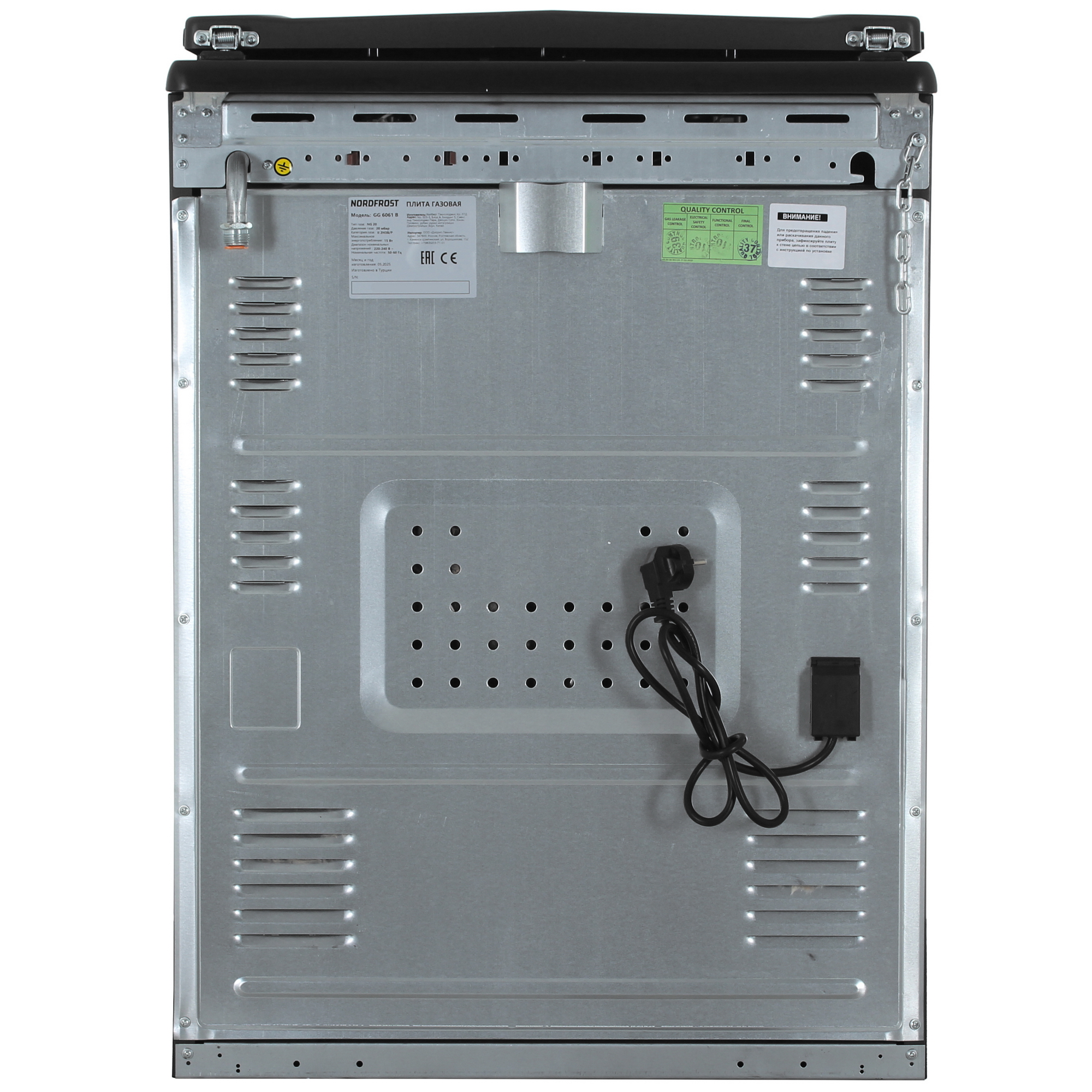 9016711 Газовая плита NORDFROST GG 6061 B черный STDN-0001677 - Вид №10