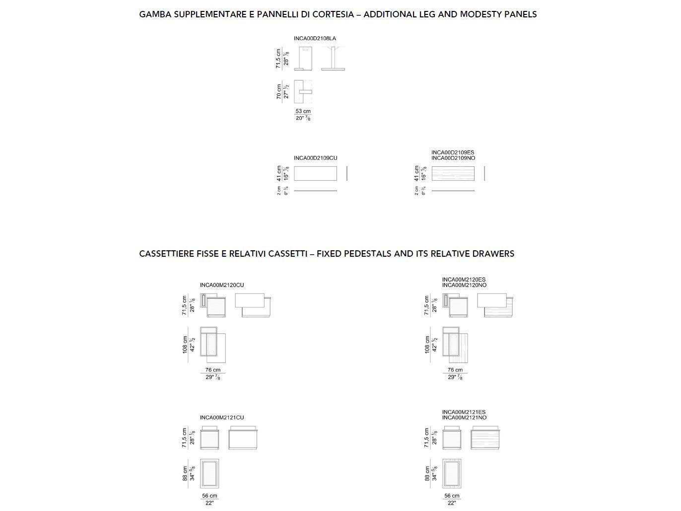 Деревянный направленный угловой стол i 4 Mariani Inca ARCH-00137368 - Вид №21