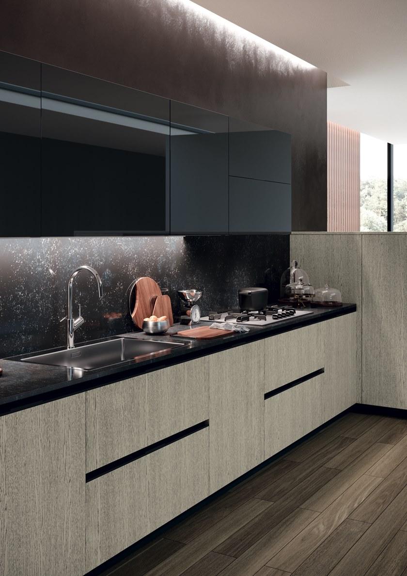 Febal Casa Линейная кухня со встроенными ручками sun-id-1355901 - Вид №3