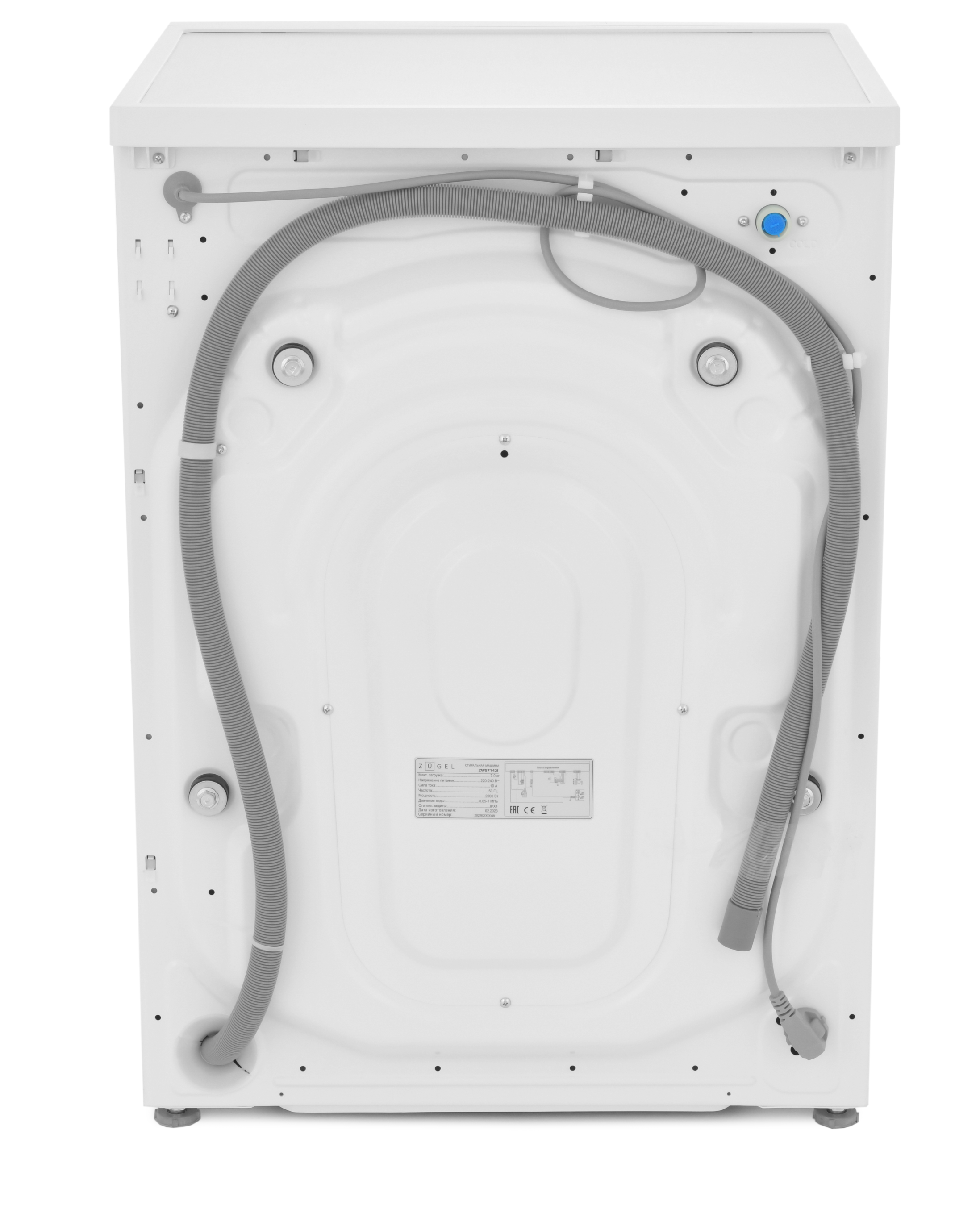 9979815 Стиральная машина ZUGEL ZWS7142I белый STDN-0114899 - Вид №24