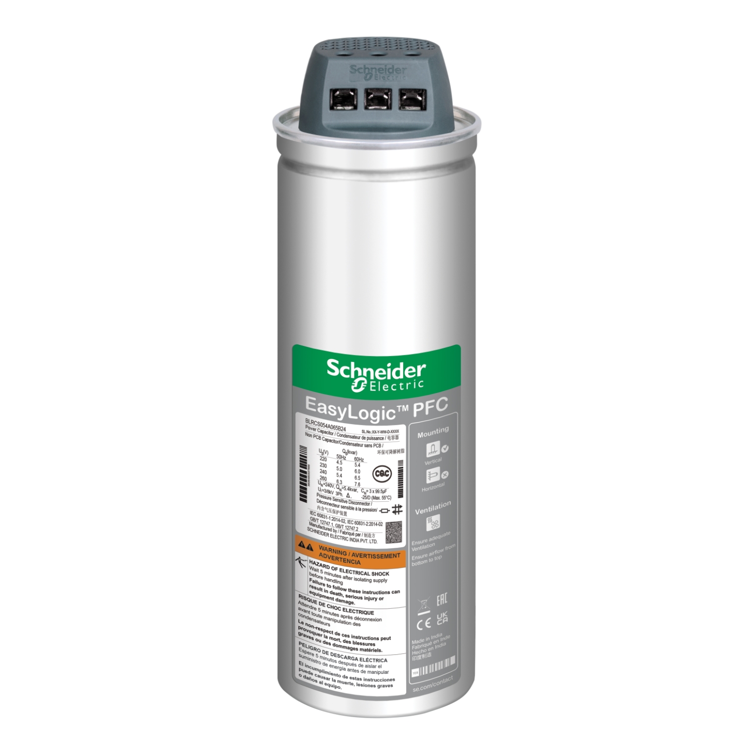 BLRCS104A125B40 Конденсатор EasyCan 10,4 кВАр 400В Schneider Electric 