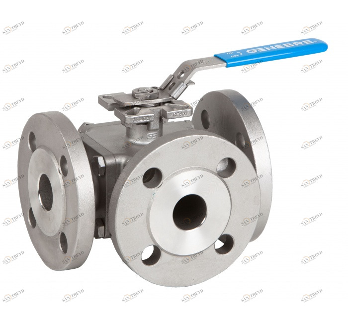GENEBRE 2541 12 Фланцы DIN PN40 <DN50. Фланцы DIN PN16> DN503-ходовой полнопроходной шаровой кран. 2540 "L" отверстие / 2541 "T" отверстие 