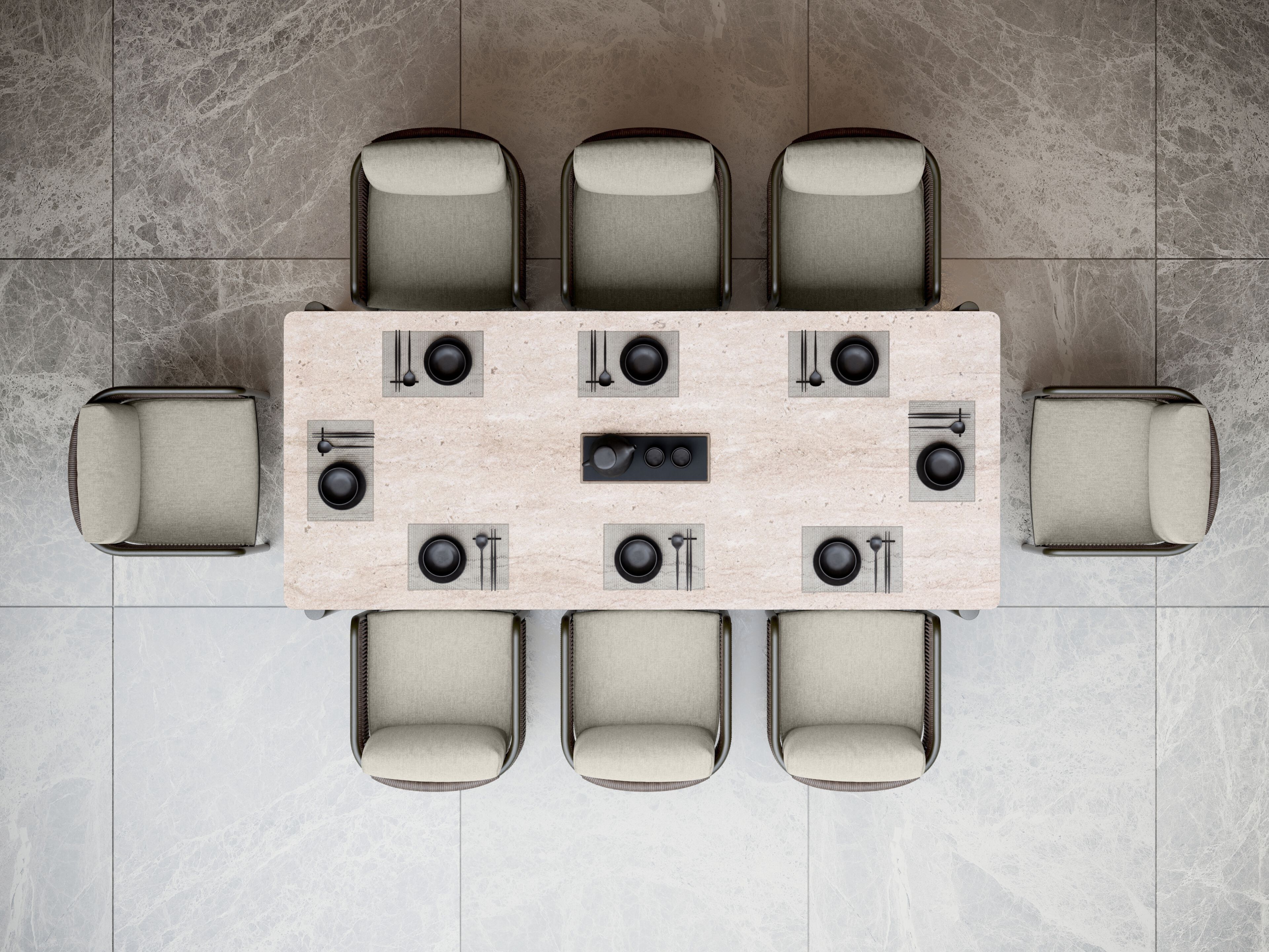 Тканевый садовый стул с подлокотниками SNOC ссылка ARCH-00045731 - Вид №4